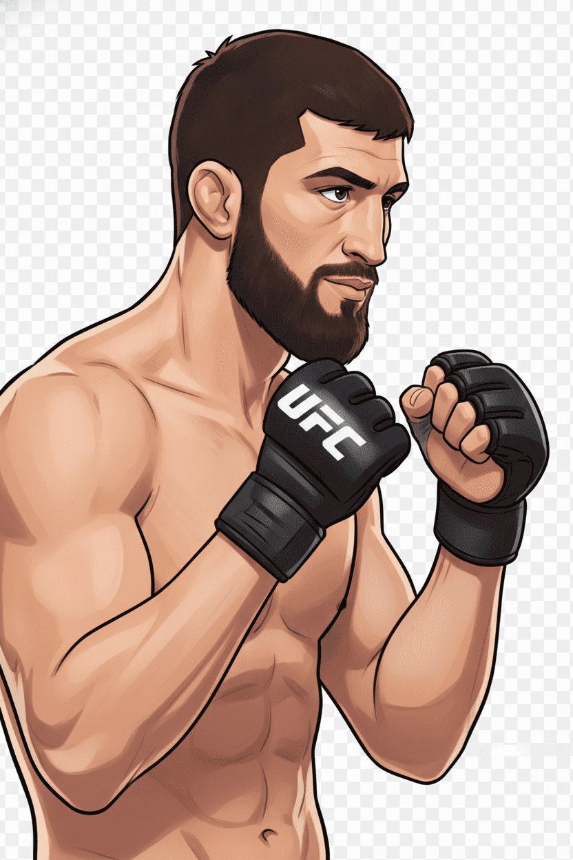 Magomed Ankalaev editorial illustration