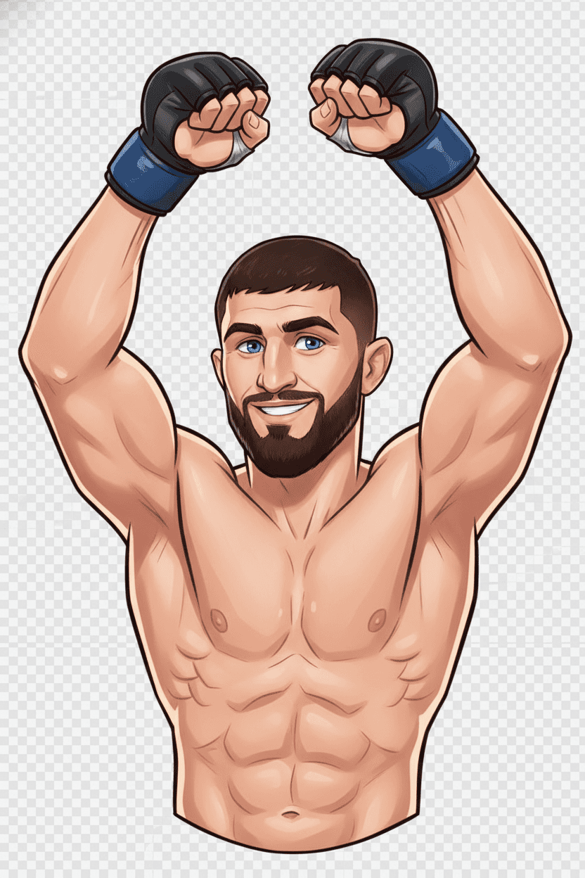 Magomed Ankalaev editorial illustration