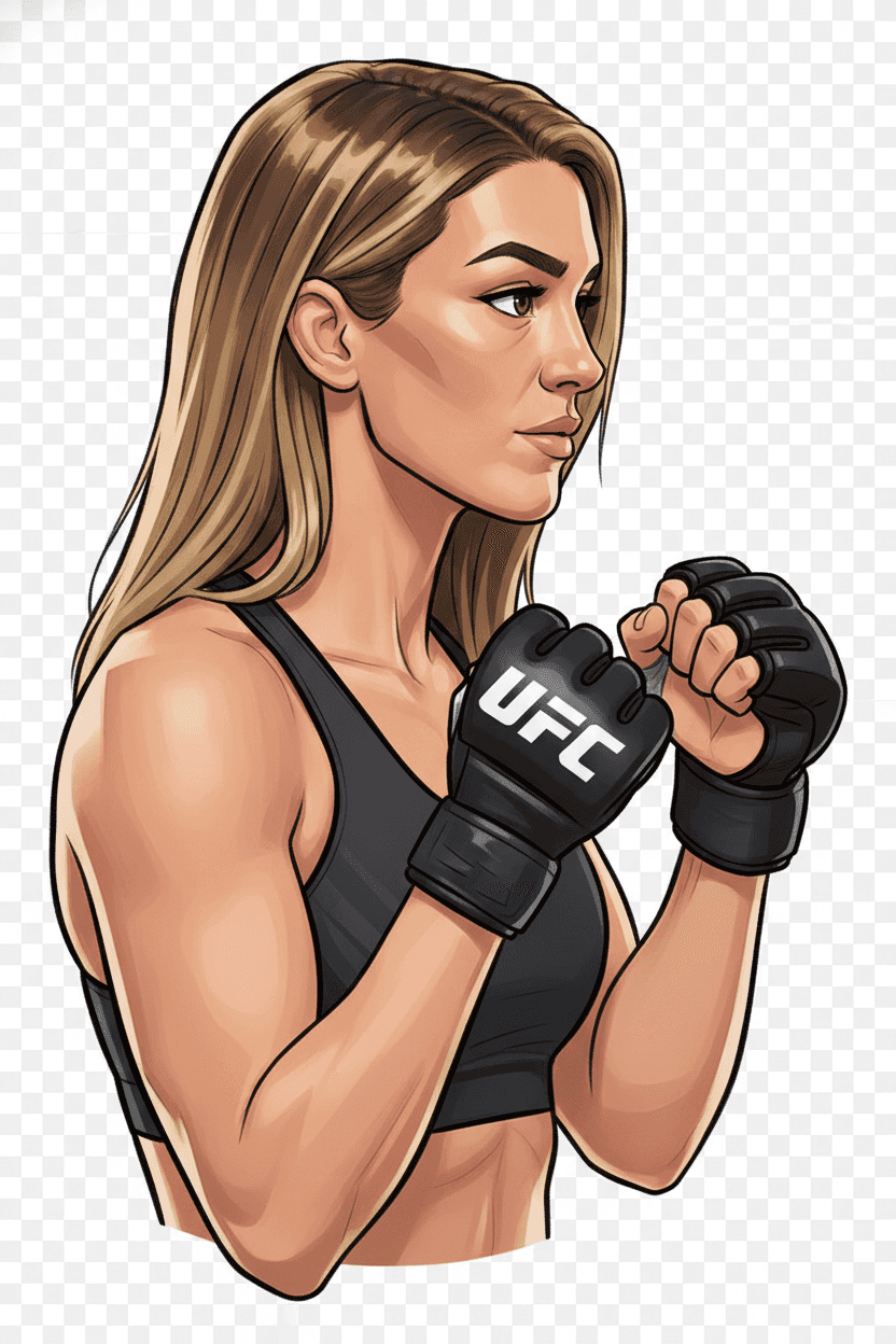 Mackenzie Dern editorial illustration