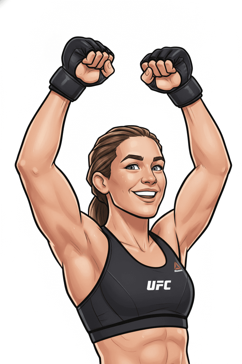 Mackenzie Dern editorial illustration