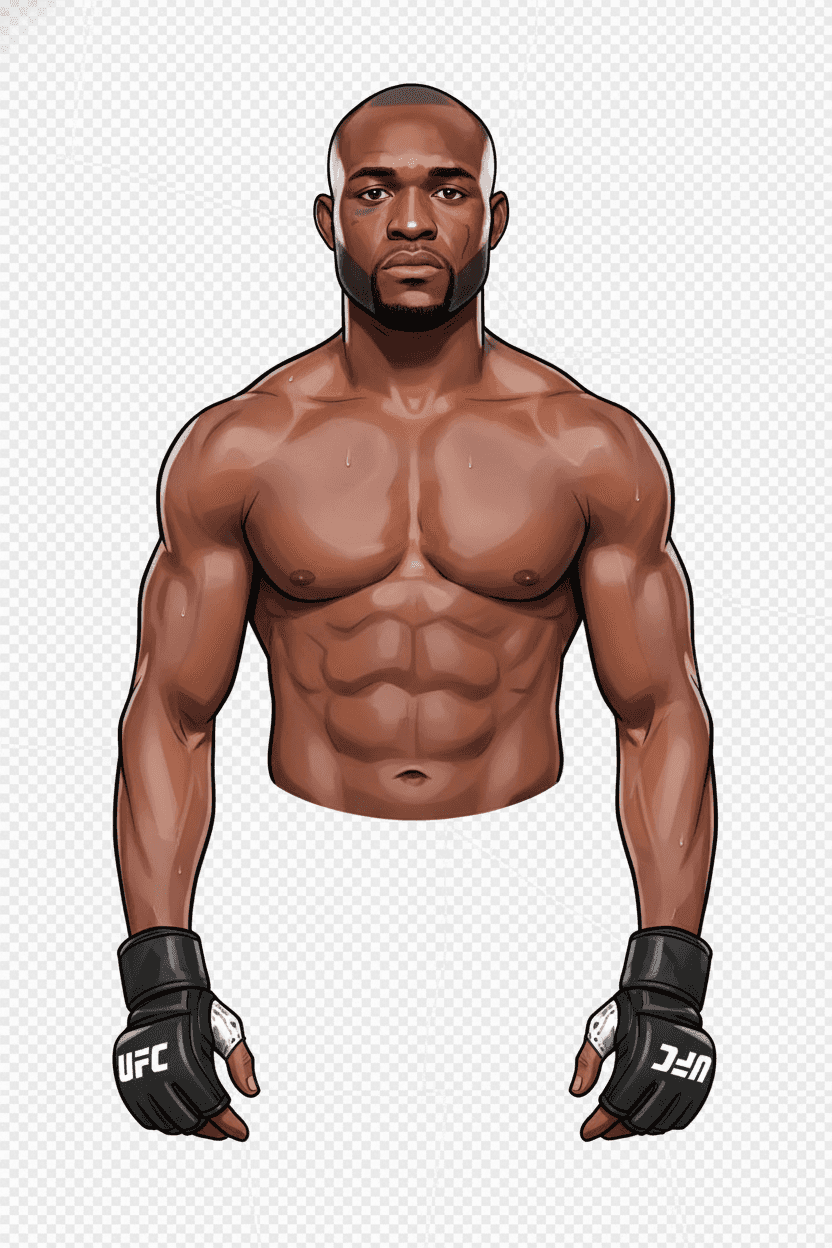 Kamaru Usman editorial illustration
