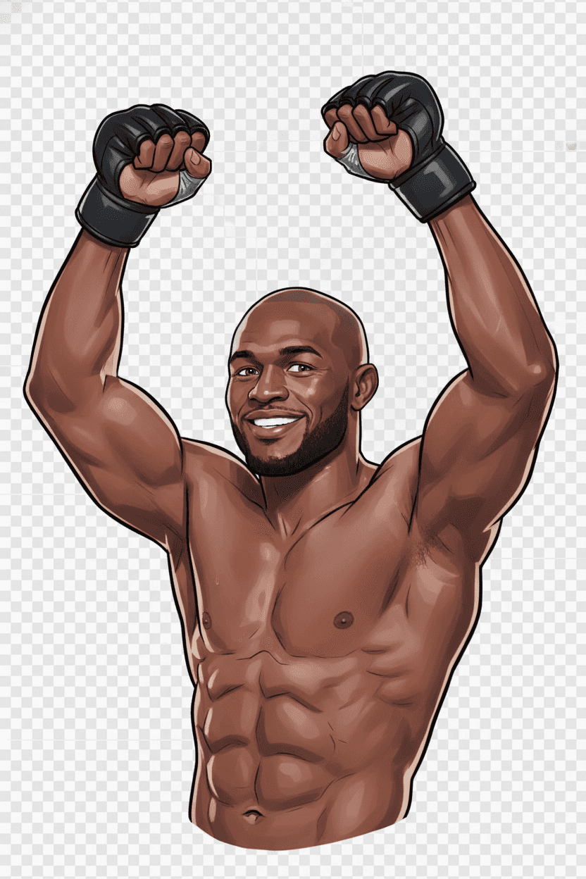 Kamaru Usman editorial illustration