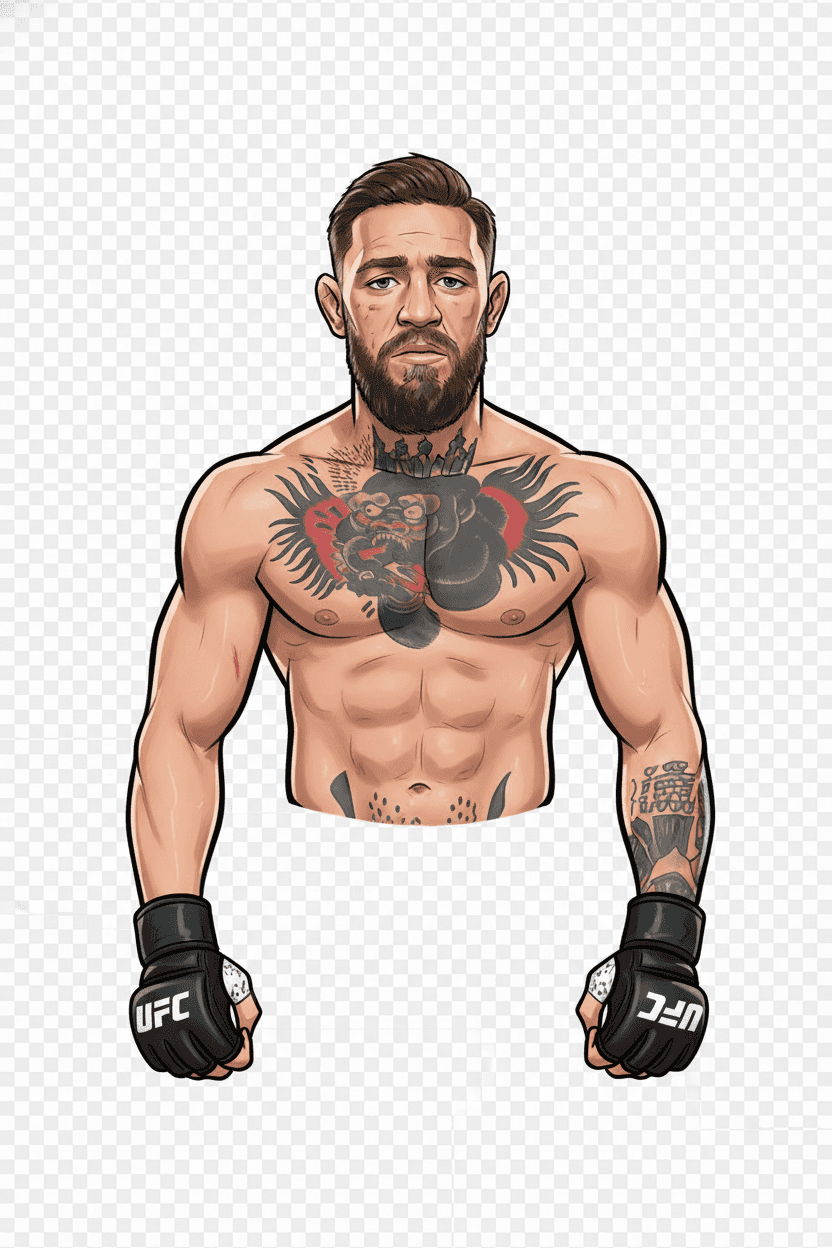 Conor McGregor editorial illustration